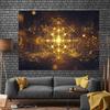 2D Metatrons Würfel Heilige Geometrie Hintergrund Spirituelles Fotoautomaten Banner