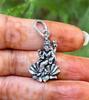 925 Sterling Silver Devi Lakshmi Laxmi Pendant Jewelry, Handmade, Handcrafted, Saraswati Pendant, Hindu Goddess, Oxidized Jewelry