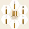 Gold Metal Floor Vases Set of 3, Semi-Handmade Standing with Honeycomb Pattern, Decorative for Living Room, Hallway, Entrance, 50/65/85 Cm Height