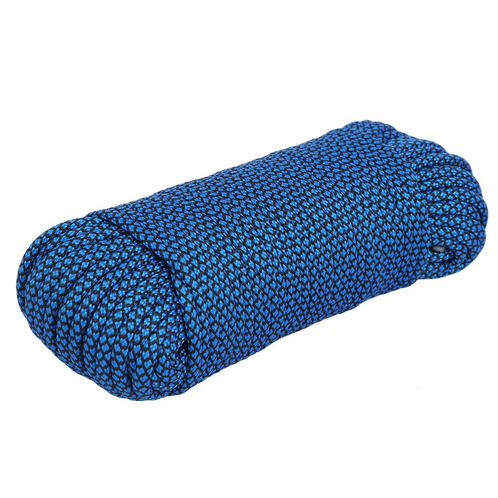 Outdoor 9‑Core Military Standard Parachute Cord Lanyard Survival Camping Climbing Rope(31M Blue Colour)