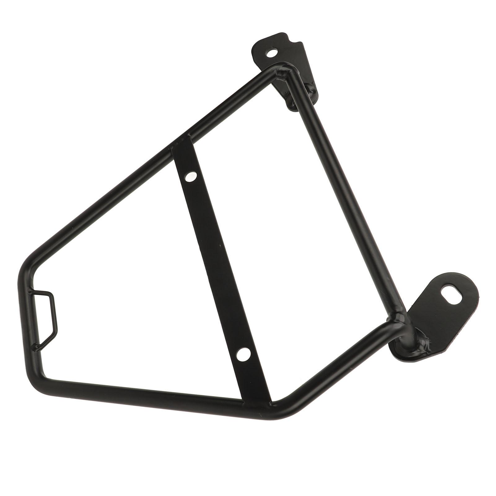 Black Motorcycle Saddle Bracket Iron Rustproof Motorcycle Saddlebag Luggage Rack Replacement for CB350 Hness 2021‑2023