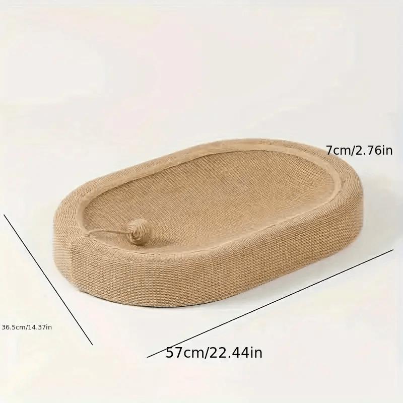 

Cat Scratching Post with Ball, Large Durable Jute Scratching Pad for Indoor Cats, Claw Maintenance Tool & Resting Lounge