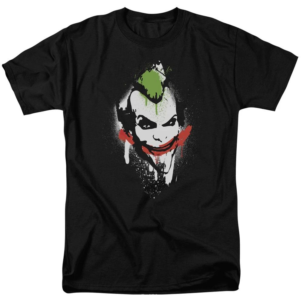 Batman Arkham City Spraypaint Smile DC Comics Licensed Adult T-Shirt M