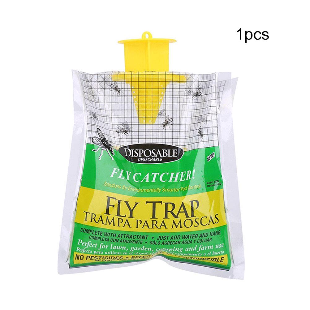1Pcs Disposable Fly Catchers Non Toxic Fly Traps Outdoor Hanging Fly Catchers