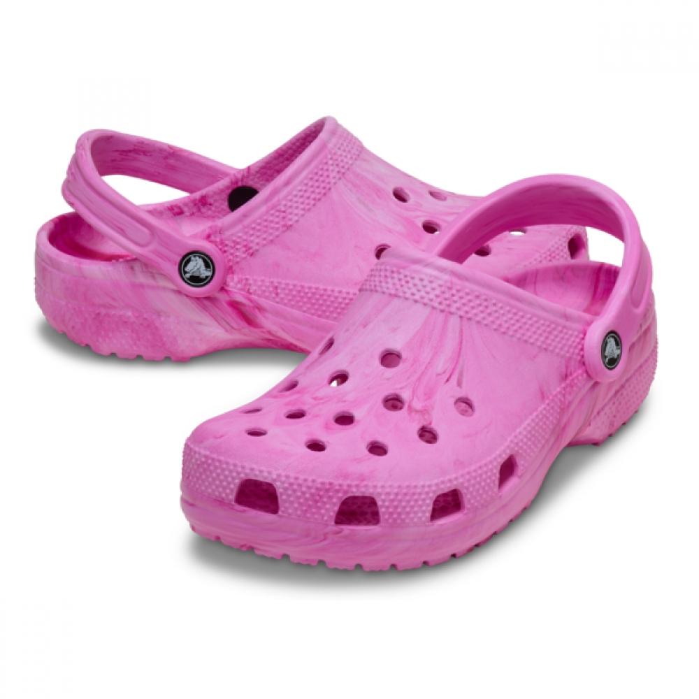 Crocs Kids Classic Watercolor Marble Clog Kids 211602 7av Crocs Sandals Slippers Zibbitz Marble Pattern C12(180)