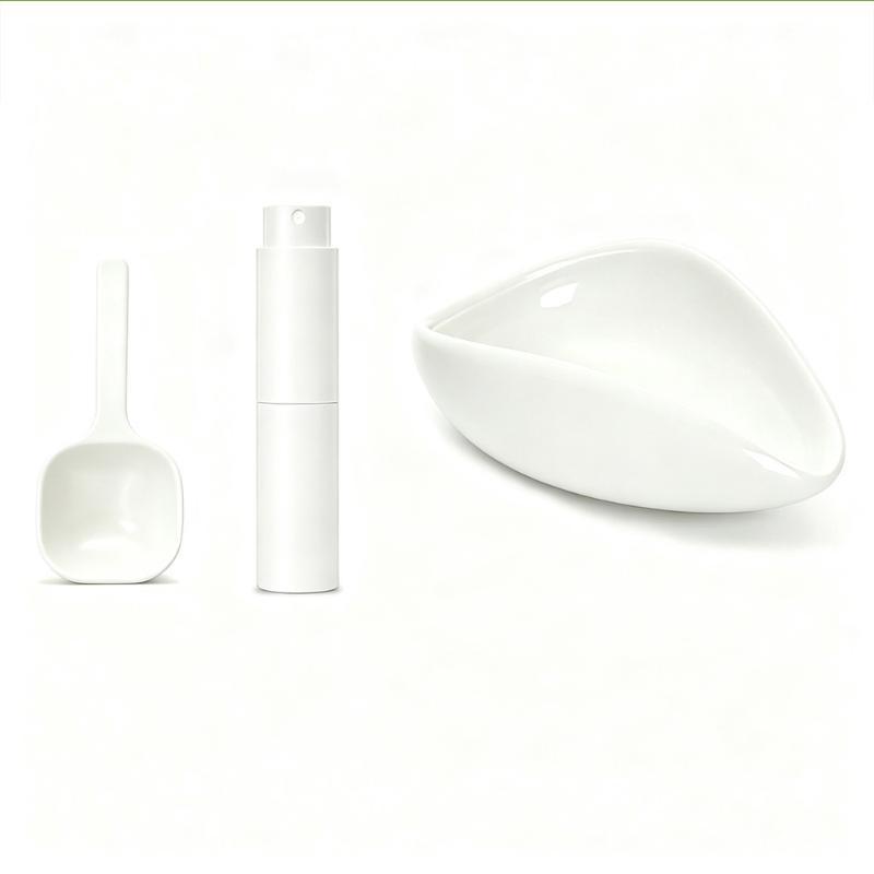 Ceramic Coffee Bean Dosing Cup With Spoon Measuring Tray Kit Espresso Brewing Accessories For Tea And Coffee Lovers