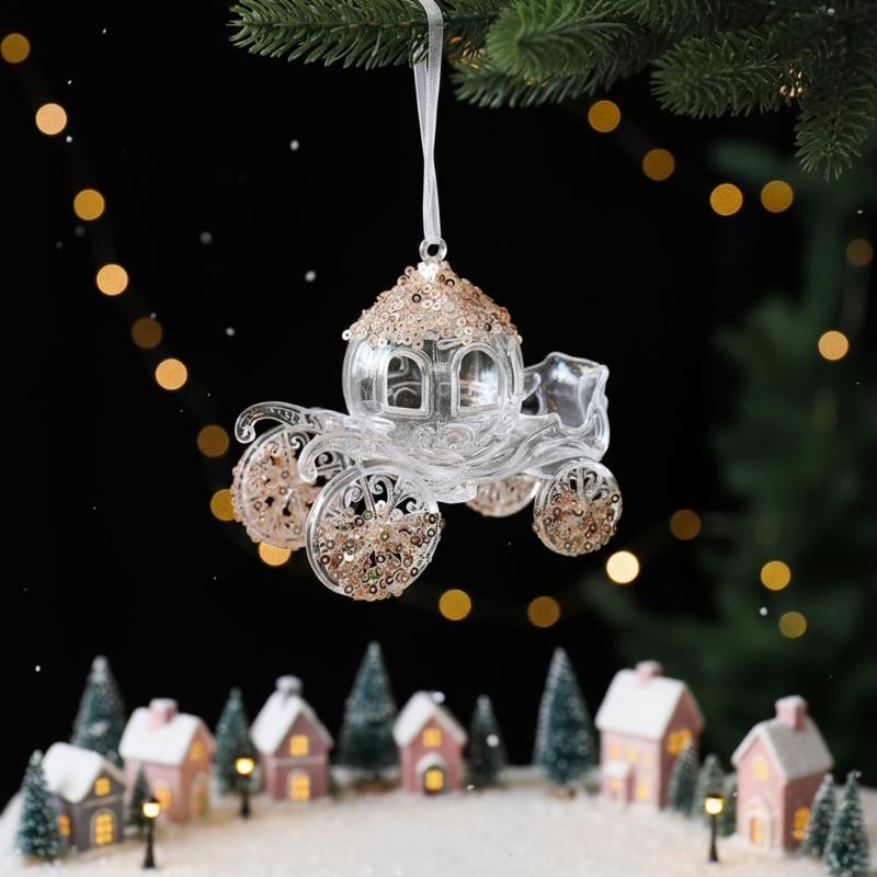 Shatterproof Acrylic Snowflakes Hanging Decorations For Indoor and Outdoor Christmas Displays