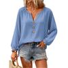 Women's Casual Fashion Long,Sleeved V,Neck Regular Women's Top