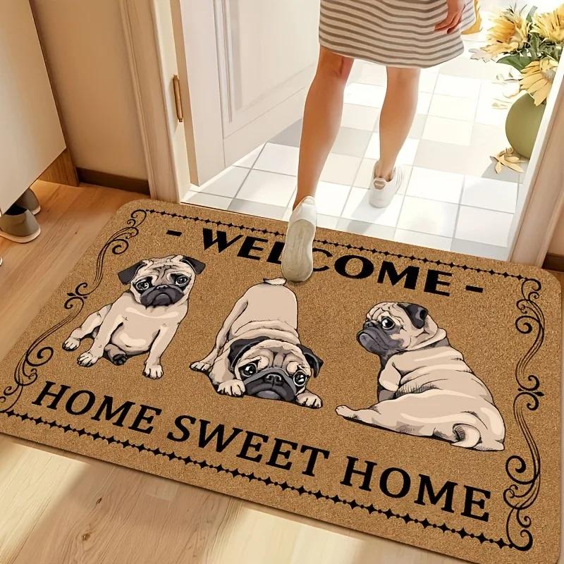 1PC Leuke Cartoon Katten Patroon Keukenkleden Antislip Deurmatten Pop Woonkamerkleden Badmat Tapijt voor Huis Wastafel Wasruimte Decor