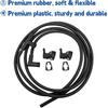 7C3Z-17K605-A Wiper Windshield Washer Hose Nozzle Kit Fit for 2008-2010 Ford F250 F350 F450 F550 Super Duty Replace 7C3Z-17603-A