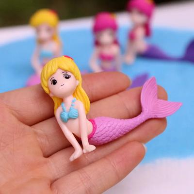 Schöne Meerjungfrau Figuren Mini Cartoon Meerjungfrau Aquarium Dekorationen Kinder DIY Mikro-Landschaft Zubehör