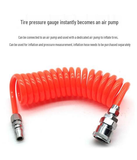 High-Precision Car Tire Pressure Gauge with Inflation Gun & Copper Quick Connector for Auto Repair Shops