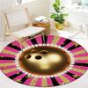 Metalball Round Area Rug,Carpet Rug for Living Room Bedroom Sofa Playroom Decor,Non-slip Floor Mat