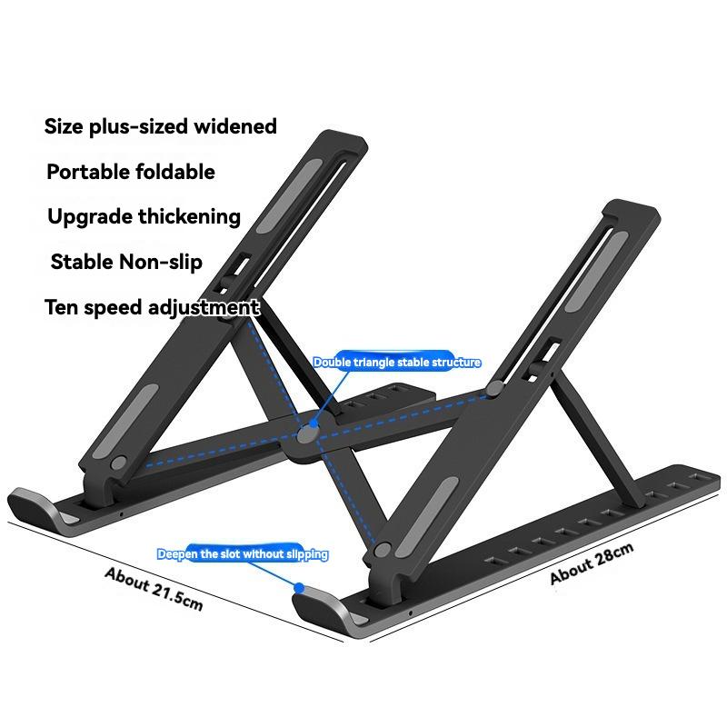 

Подставка для ноутбука, Эргономичная Портативная Пластиковая Подставка для iPad и Телефона, Подходящая для Ноутбука, Офиса, Спальни, Кабинета и Путешествий, Домашний Офис