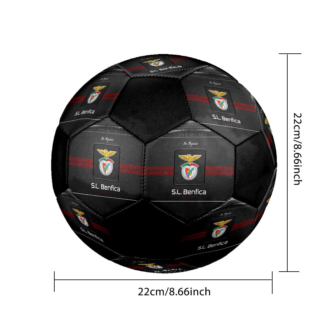 SL Benfica Soccer Ball Colorful All Ages Machine Stitched PVC Competition Ready Durable High-Bounce.SIZE5