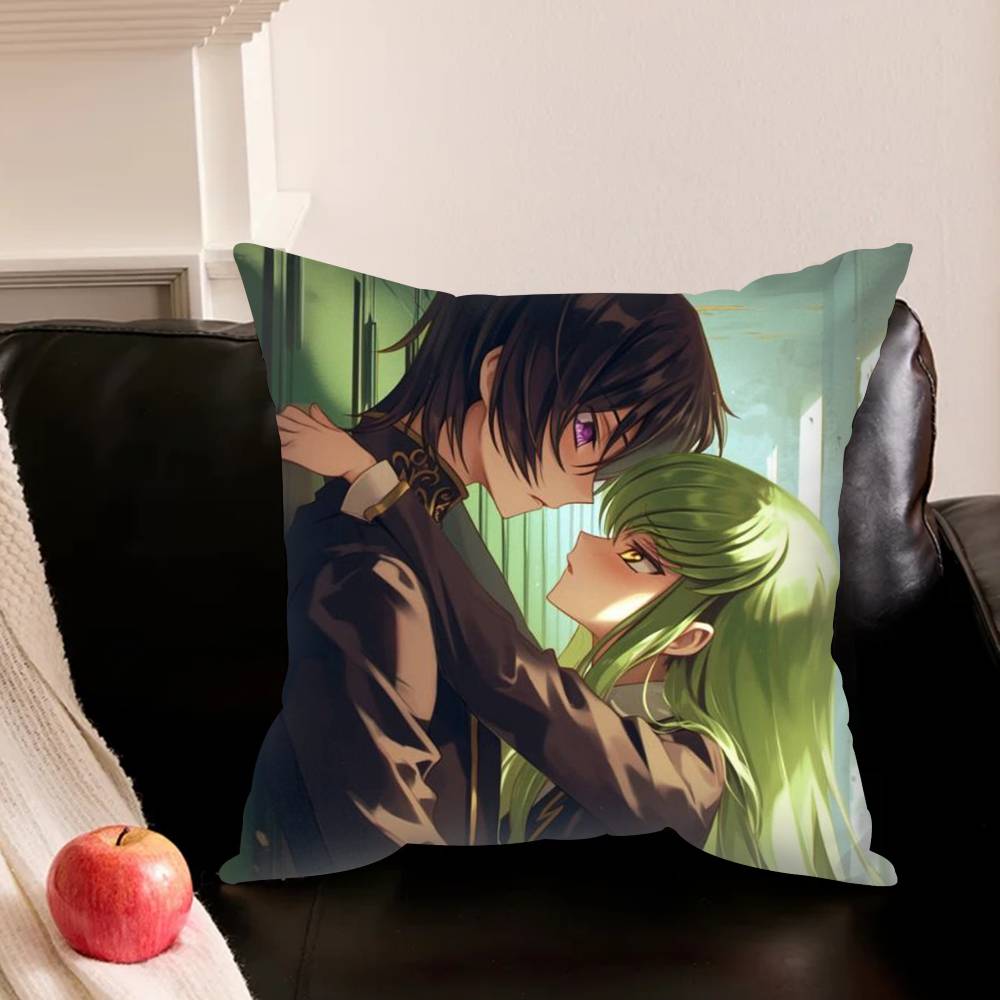 Code Geass Anime Various Sizes Square Pillowcase For Car Home Bedchamber Decor