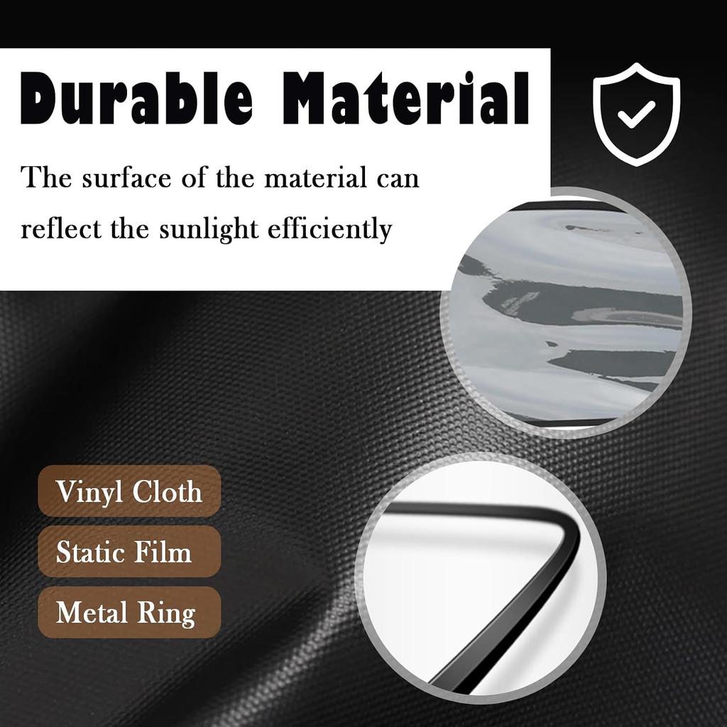 2PCS Rear Car Window Shades for Side Window,17.13x13.86 Car Windows Shade for Baby in Cars with Static Cling Design to Block Sunlight,Essential Side