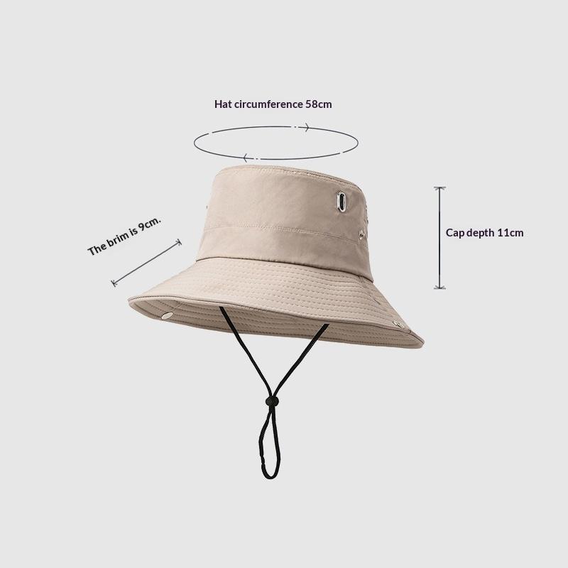Men'S And Women'S Travel Hiking Sun Hat Wide Brim Sun Protection Fishing Hat Sun Hat
