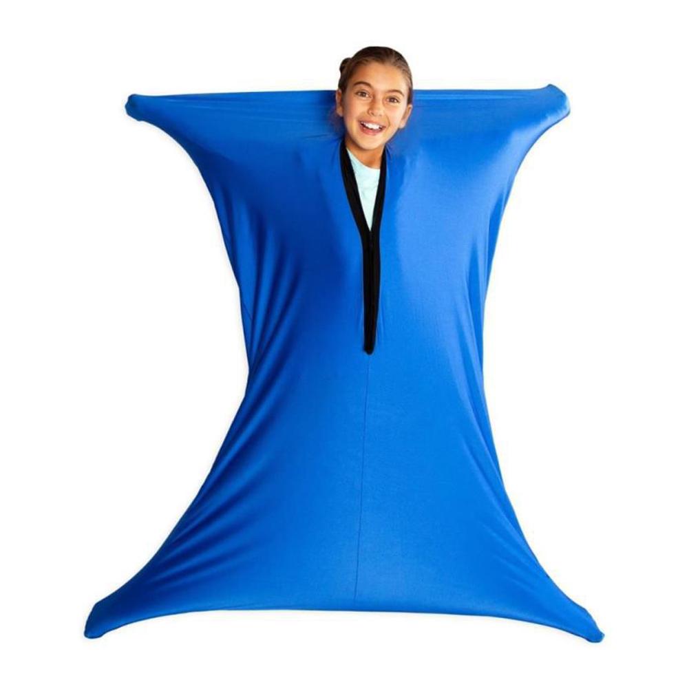 

Обертывание всего тела в компрессионных чулках для снятия стресса, гипочувствительности, отлично подходит для мальчиков, девочек-аутистов, тревожности синий