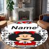 Personalized M-Mafalda Round Chair Office Rug - Perfect for Mat, Office Chair & More - Ideal Gift for Birthdays and Holidays