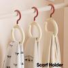 Dopamine Hook Clothes Hanger 1/5pcs - Rotating Scarf Hat Bag Organizer, Non Perforated Silk Display Stand