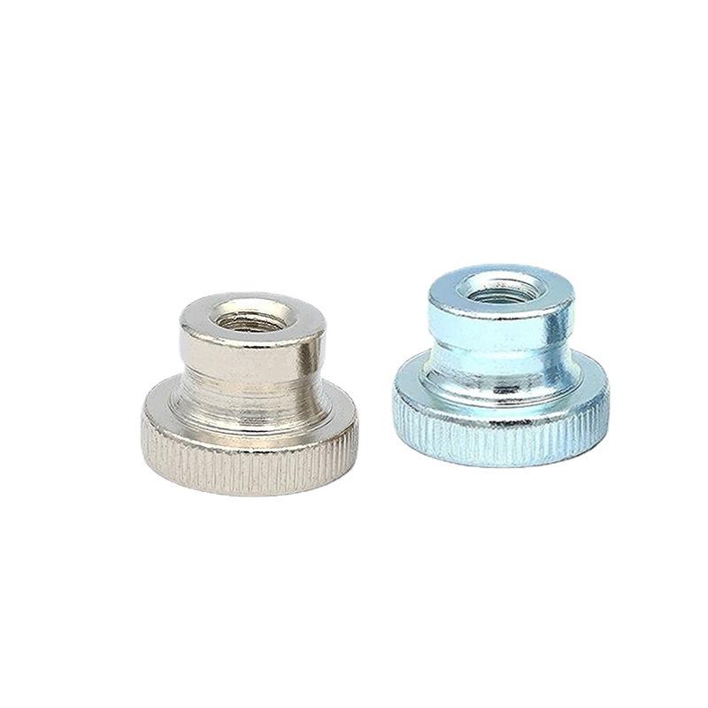 In Stock: GB806 High Head Knurled Thumb Nut, Nickel & Zinc Plated
