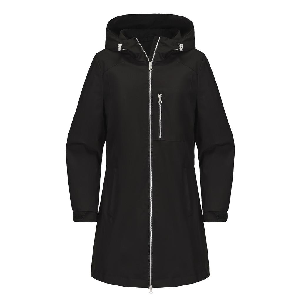Damen 2025 Outdoor Winddichte Wasserdichte Jacke Kapuze Langarm Locker Lässig Frühling Herbst Mantel