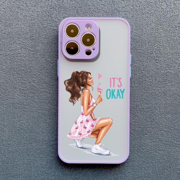 

Cute Cartoon Hand Drawn Beautiful Girl Phone Case for iphone 16 15 14 Pro Max 13 11 12 Mini Pro Max X XR XS 7 8 Plus SE2 Cover iphone 15