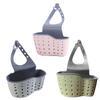 Double Layer Sink Strainer Basket Cleaning Tool Holder Hanging Faucet Sponge Shelf with Drain Holes Kitchen Accessories