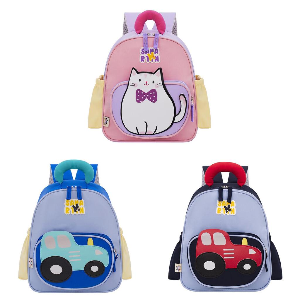 Kinder Cartoon Auto Rucksack Mit Strapazierfähigem Polyesterfutter Für Vorschulkinder