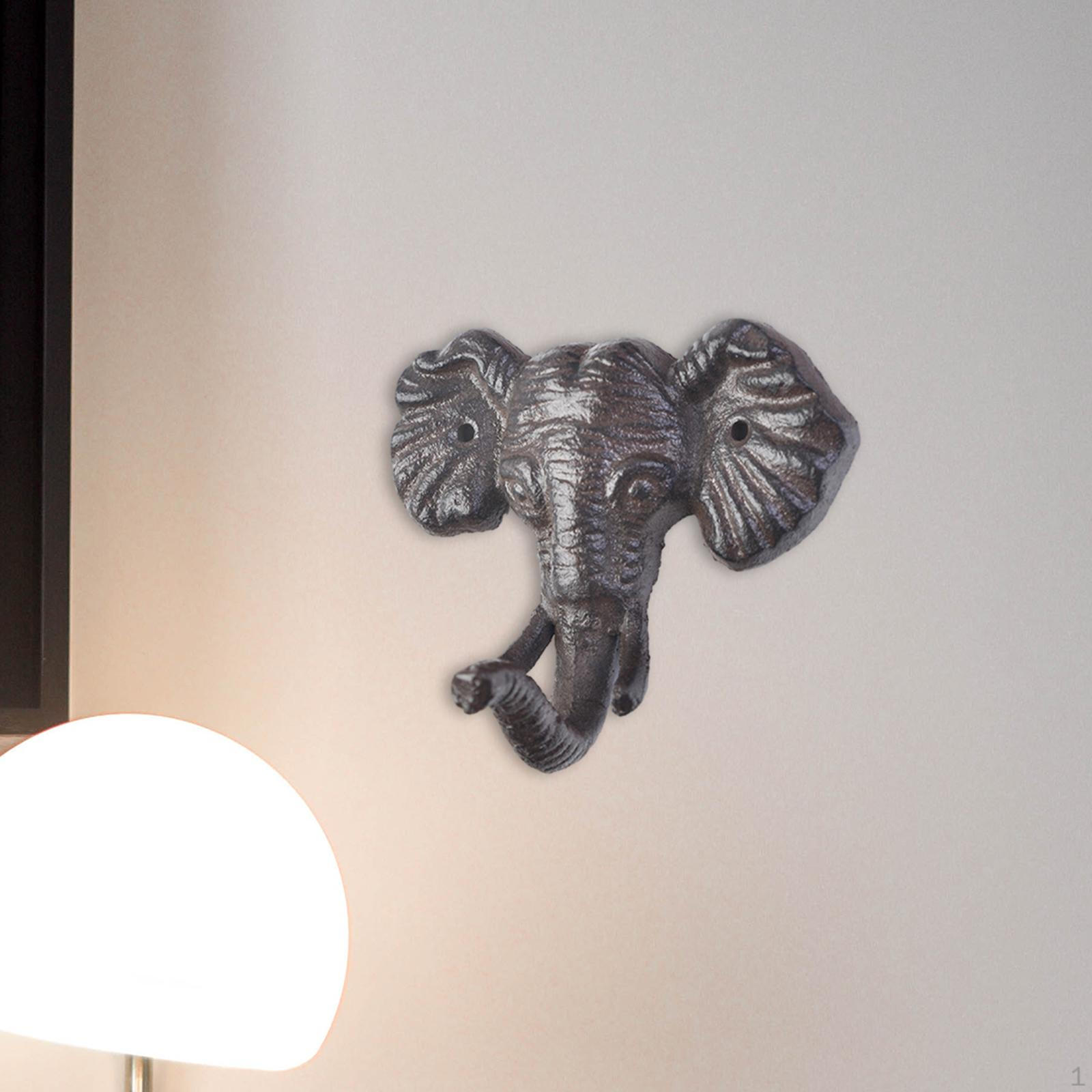 

Декоративний настінний гачок Тримач для ключів Рушники Вішалка для сумок для вітальні Elephant