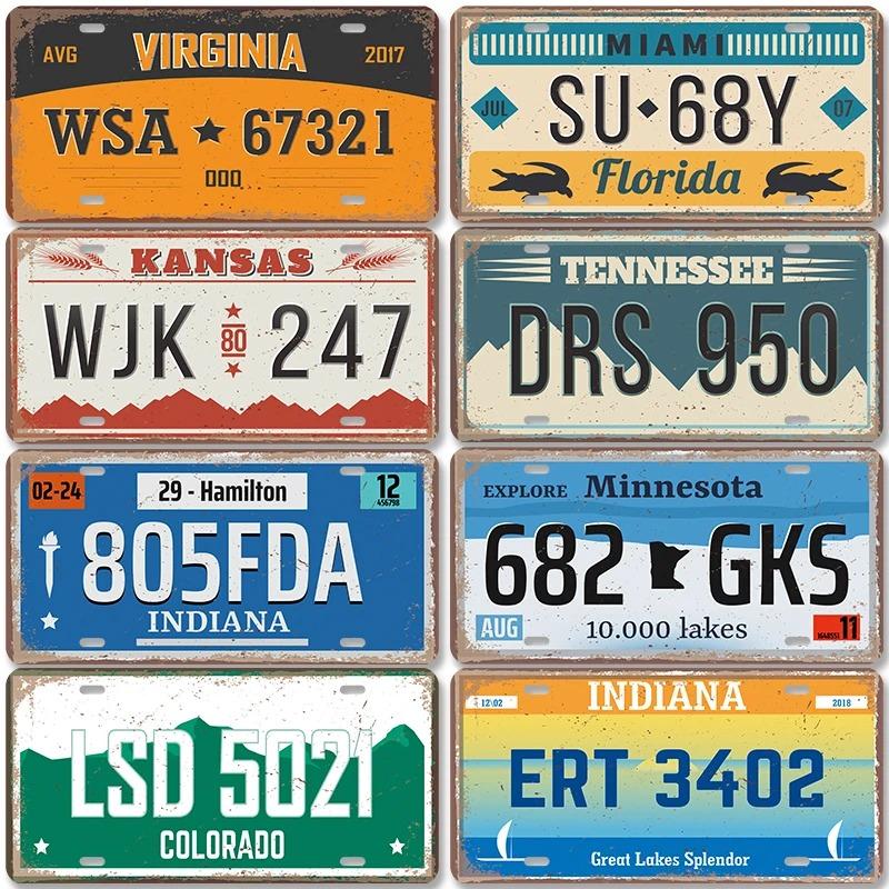 License Plate Black And White Red Rose License Plates Cover Car