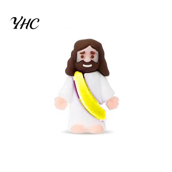 PVC Jesus Figure 12/48Pcs Mini Figurine Savior Model Statue Sculpture Desktop Decoration Easter Ornament Christmas Festival Gift
