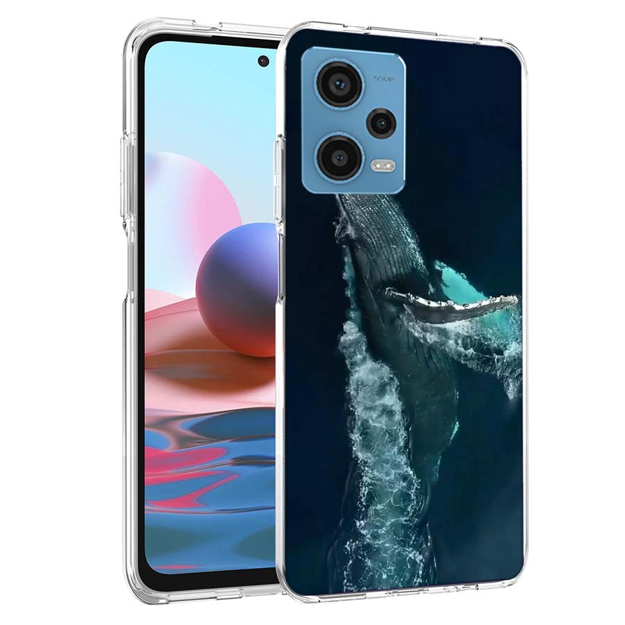 

Whale Sea Giant Phone Case For Redmi Note 13 12 14 15 Pro Plus 13R 11 11T 11E 11S 10 Pro 10S 9 9S Cover Cell Clear TPU Capa Case Redmi Note 13 Pro 5G