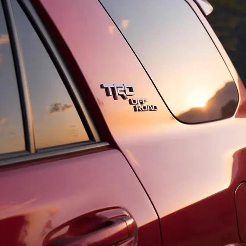 ABS OVERLAY Car Logo Suitable for Toyota 2014-2024 4runner TRD Off-road Vehicle Front Grille Luggage Wing Sticker Accessories