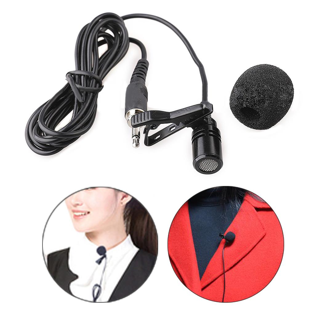 Upgrades Your Sound System with this Mini Lavalier Lapel Microphone Plug and Play Easy Installation Unidirectional