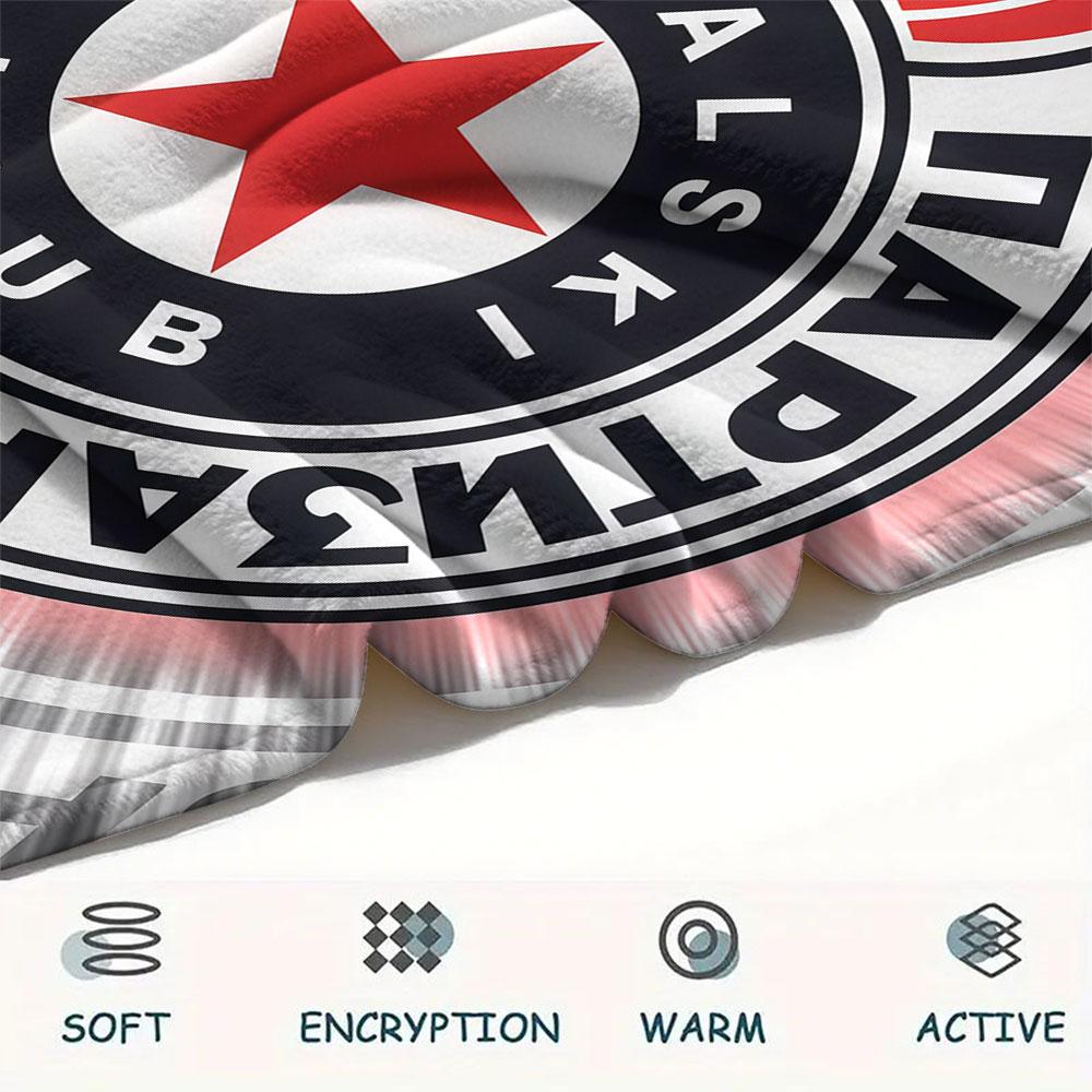 Partizan KK FlAannel Blanket, High quality Comfortable for All Seasons, Home Decor, Warmth and Comfort