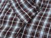 1116 Printemps et Automne Chemise à Carreaux Plaquette Oblique Irrégulière Haut Rétro à Col Haut Design de Mode Chemise de Niche Vente en Gros