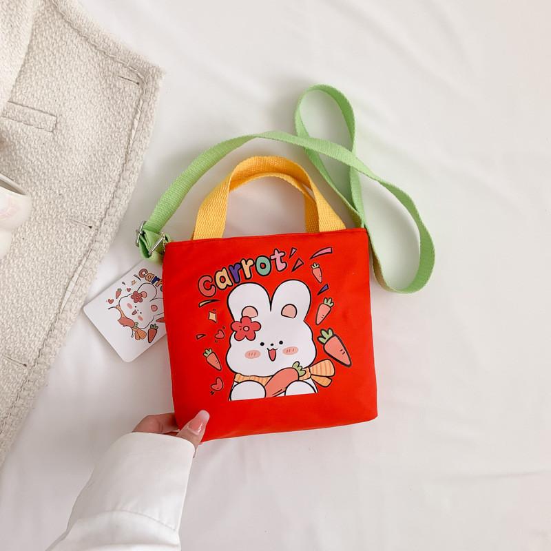 Fashionable 2023 Canvas Tote Bag Trendy Cartoon Rabbit Shoulder Bag For Women