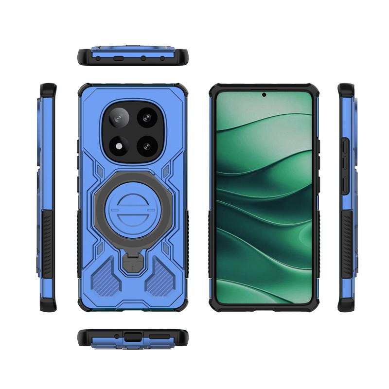 For Xiaomi Redmi Note 14 Pro 5G Case Cover Holder Magnetic Wireless Charging Protective Phone Case On Redmi Note 14 Pro 5G Funda