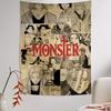 NNaoki Urasawa S Monster Anime Tapestry Art Printing Bohemian Wall Tapestries Mandala Decor Blanket