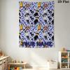 Name Custom Cartoon Coraline Wall Tapestry Aesthetic Wall Hanging Printed Fabric Blanket Decorative Tapestries for Bedroom Living Room Home Decor