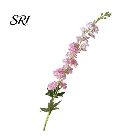 Forest Style Flower Arrangement Larkspur Artificial Flowers Realistic Delphinium with Bendable Stems Rustic Floor Eco-friendly Vase Decor for