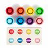 Balls Classification Cups Kids Educational Toy For Counting And Sorting Color