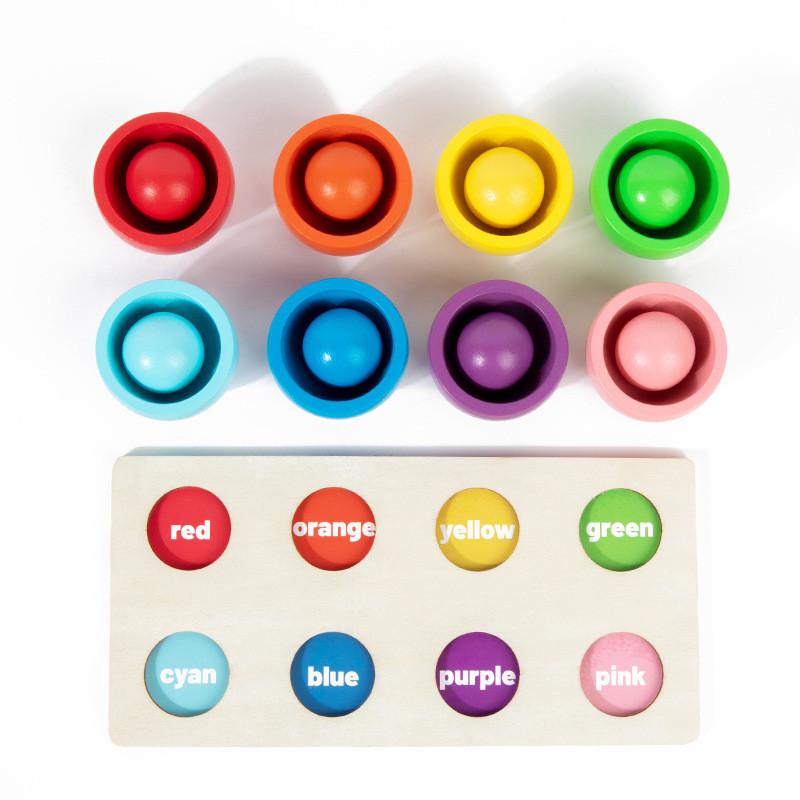 Classification Balls Cups Kids Educational Toy For Counting And Sorting Color