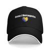 Bosnia and Herzegovina Flag Outfits Unisex Women Baseball Caps  Trucker Hat Classic Travel Headwear Adjustable Fit Snapback Cap