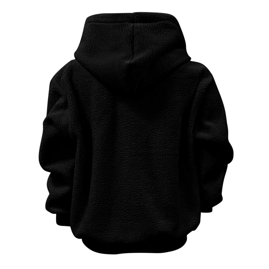 New European & American Autumn/Winter Hooded Plush Pet Bib Loose Pullover Sweatshirt for Women