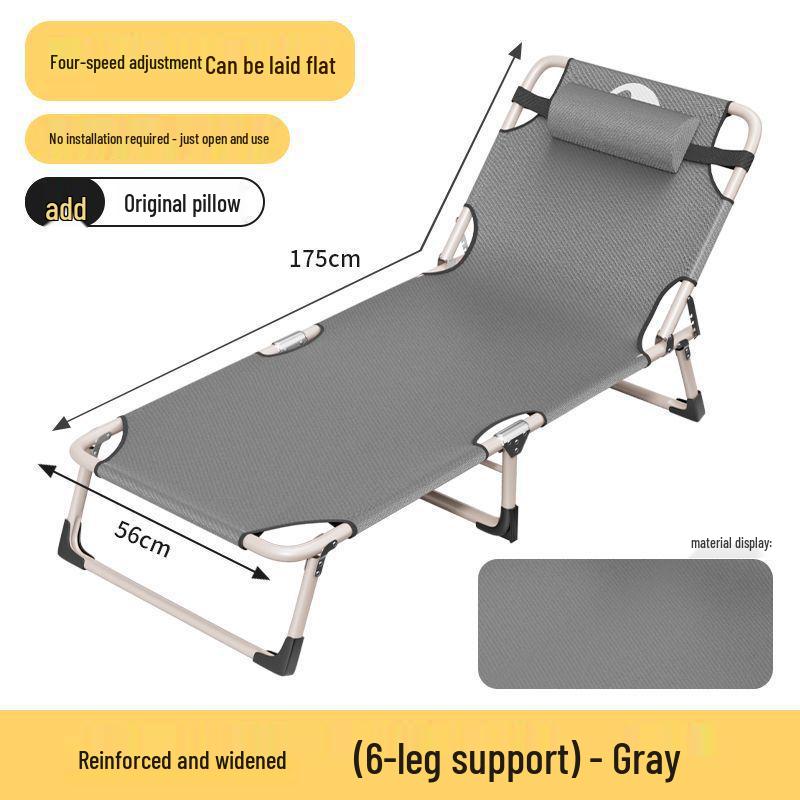 Portable Single Folding Lounge Chair for Office Nap & Lunch Breaks