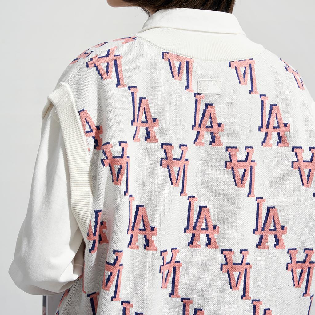 New MLB Vests Unisex Cream 3AKPM0331-07CRS