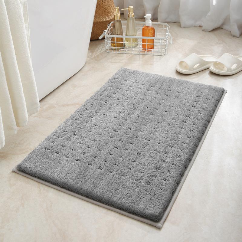 Bathroom Absorbent Mat Quick Drying Mat At Bathroom Door Thickened Plush Carpet Toilet Bathroom Non-slip Mat